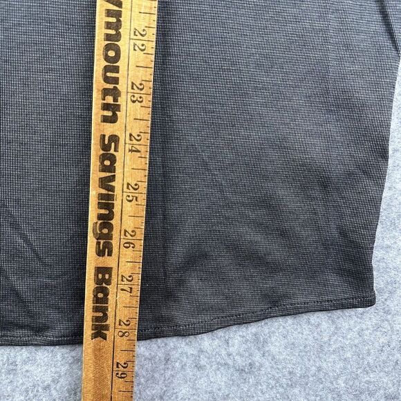 Eton Shirt Mens 17 Black Contemporary Fit Button Performance Stretch Long Sleeve - Picture 9 of 14